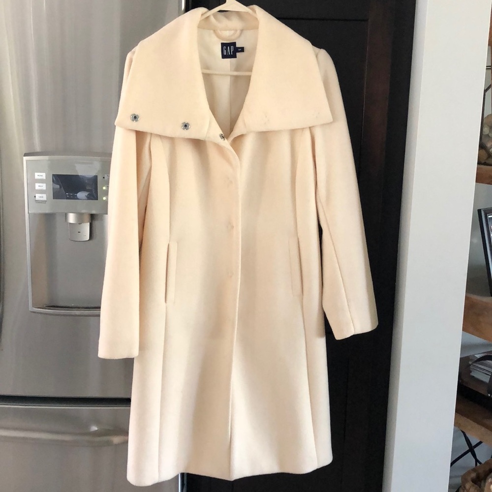 GAP winter white wool coat